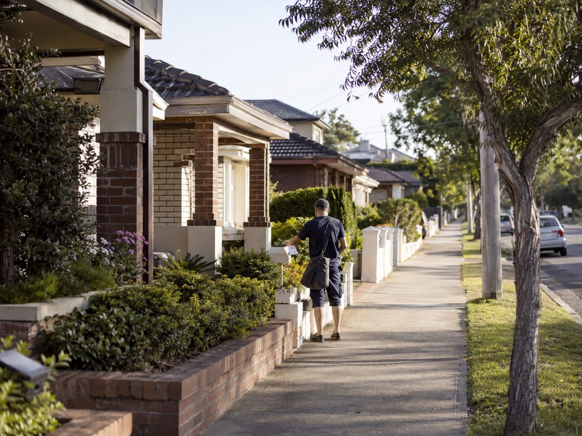Flyers being delivered to Australian suburban letterboxes
